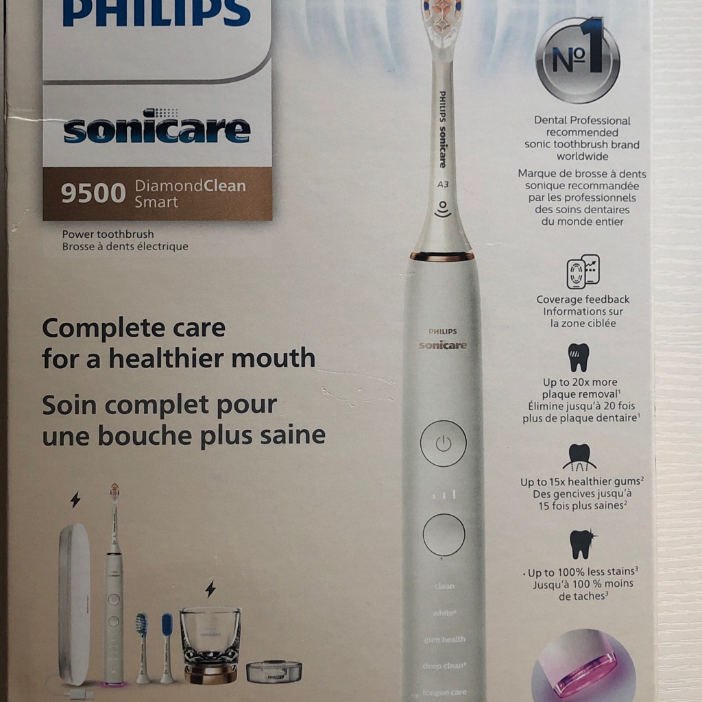 Philips Sonicare Diamondclean Smart 9500 Electric Toothbrush, Sonic Toothbrush